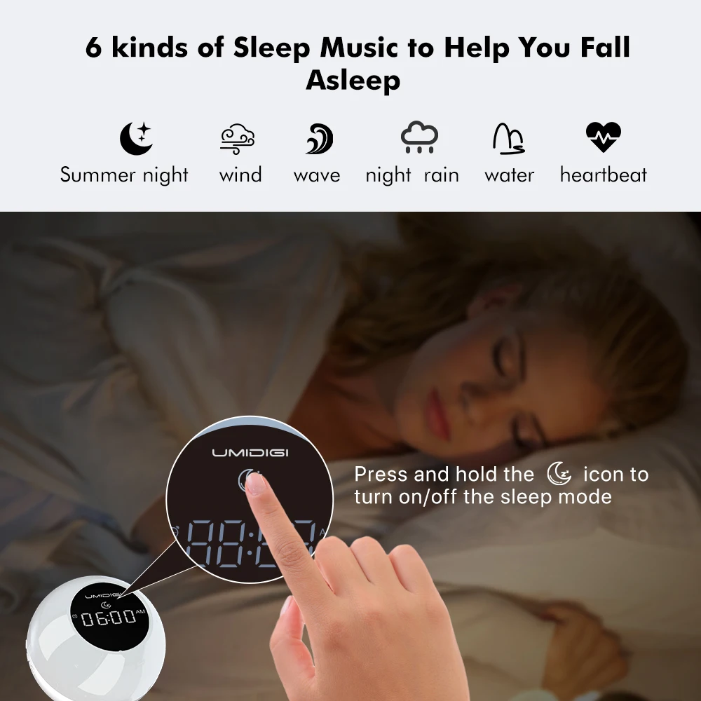 Беспроводная Bluetooth Колонка UMIDIGI Uwake портативный светодиодный громкий динамик