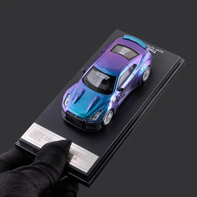 Модель времени 1:64 LBWK LB работает с Nissann GTR R35 модель автомобиля отлитым под