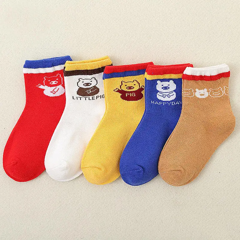 Новые модные носки с мультяшным рисунком для девочек Для детей Harajuku печати носки хлопковые с забавным уличная Calcetines Skarpetki Meias