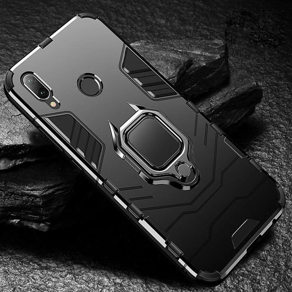 Сверхпрочный кольцо Броня кронштейн откидной Чехол для huawei Honor P20 Lite Pro 8X Max P Smart Plus