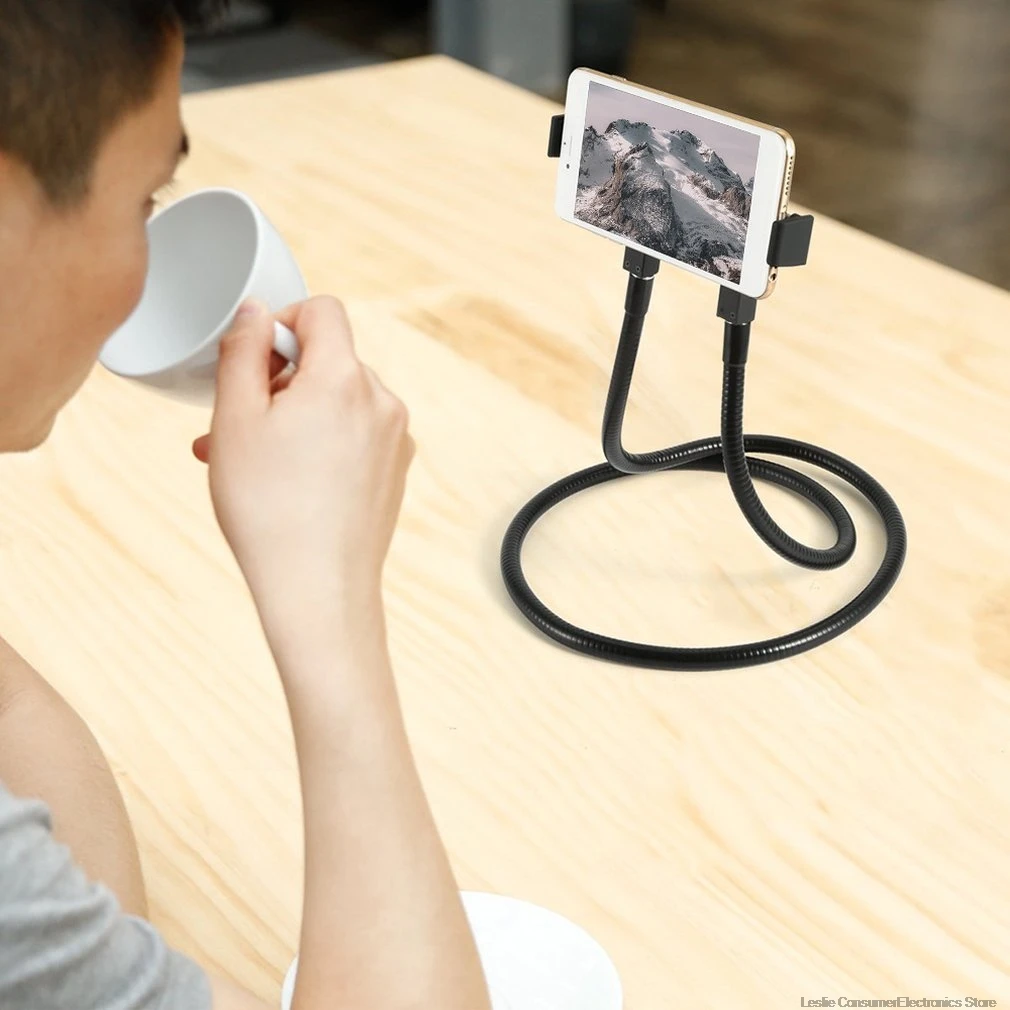 

Flexible Mobile Phone Holder Hanging Neck Lazy Necklace Bracket Bed 360 Degree Phones Holder Stand For iPhone for Xiaomi
