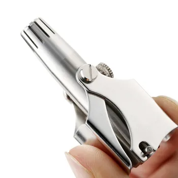 

Nose Trimmer for Men Stainless Steel Razor Shaver Manual Trimmer for Nose Washable Nose Ear Hair Trimmer