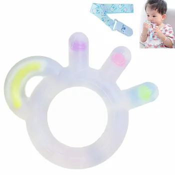 

Baby Soft Silicone Supplies Non-toxic Pacifier Molar Teether Supplement Appease Teeth Toy