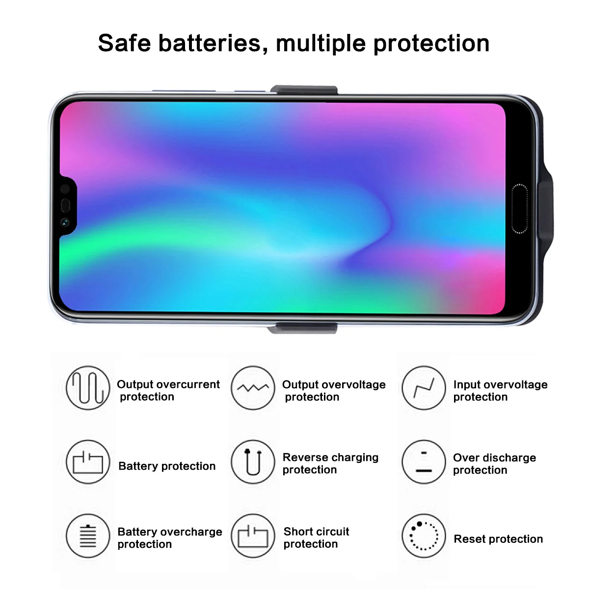 Для huawei Honor 10, емкость 6000 мАч, чехол для зарядного устройства, расширенный аккумулятор, резервный источник питания, защитный чехол, не царапающийся, чехол на заднюю панель