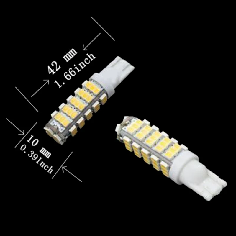 Авто 3500 K-4000 K 12V 15W светодиодный T10 3020 68SMD светильник для номерного знака запчасти