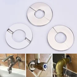 2pcs Water Pipe Covers Stainless Steel Wall-mounted Water Pipe Cover Accessories