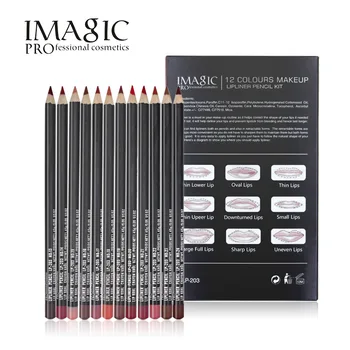 

12 color Professional Lipliner Pencil Long Lasting Waterproof Contour Cosmetics Pen Makeup Lip Pencil makeup Set lip liner set