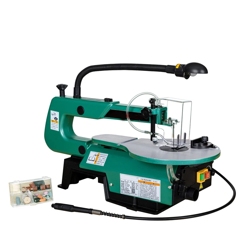 

16 Inch luxury Models Stepless Speed Wire Saw Machine Pull flower Saw Jig Saw Multi-function Saw Processing Center Wood machiner