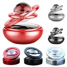 Car Double Ring Rotating Solar Energy Suspension Auto Air Freshener Purifier Car Interior Accessories Boutique New Hot