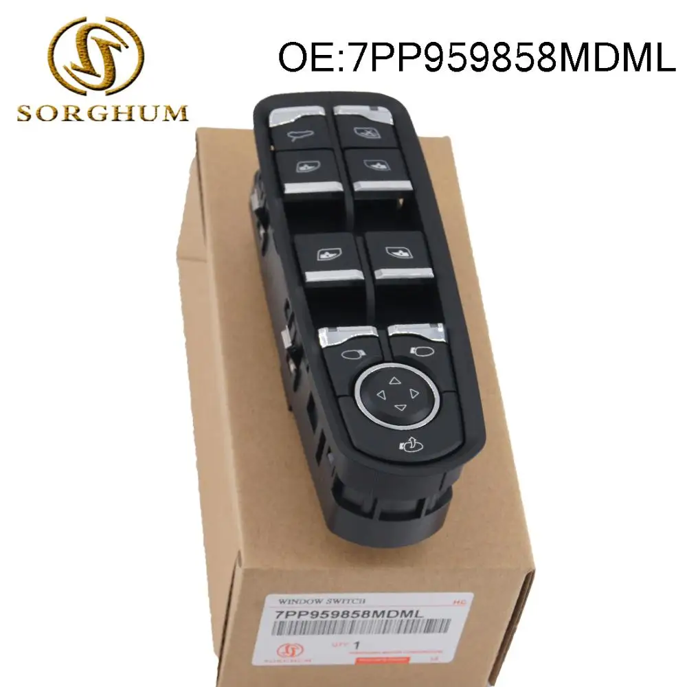 Главный переключатель переднего левого окна для Porsche Panamera Cayenne 7PP959858MDML
