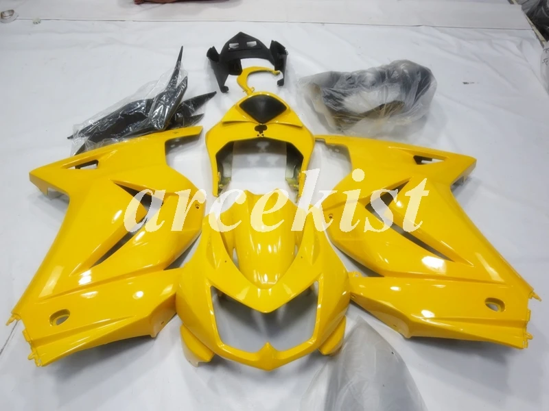

New ABS Injection fairing kits for KAWASAKI Ninja 250 2008-2014 ZX 250R sport motorcycle fairings set EX250 08-14 yellow
