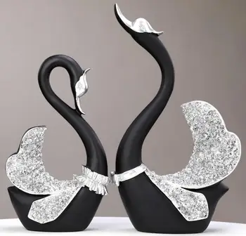 

a pair of swan for present,handcraft swan , wedding present
