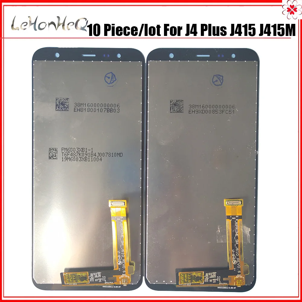 Тест 10 шт./лот ЖК-дисплей для samsung J4 Plus ЖК-J4 Plus J415 ЖК-дисплей для samsung J610 J6 Plus ЖК-экран сенсорный дигитайзер сборка