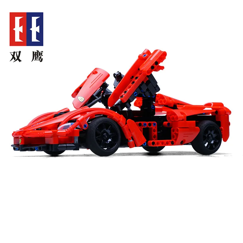 

Double e Click C51009 Building Blocks Remote Control Sports Car Educational Assembled Building Blocks Sports Car Model CHILDREN'