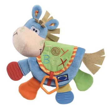 

Cute Donkey Animal Cloth Books Baby Rattles Teether Toys Newborn Infant Baby Learning early Education Books Kids Gift
