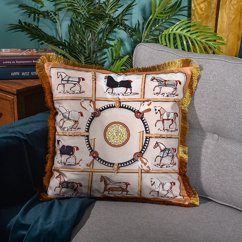 Европейский Роскошный Королевский Декор Cojines Decorativos Para Sof Наволочка Чехол для подушки высококачественный французский итальянский дизайн прочный - Цвет: 9
