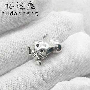

Cute Squirrel Charm . Black Enamel Adorns The Eyes; Fit Original Charm