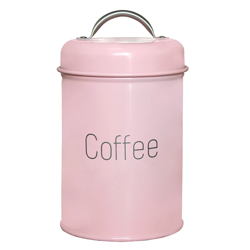 Large Teabox Round Tea Container Tin Box Storage Canister Travel Metal Sugar Bowl Cajas De Te BK50CY | Дом и сад