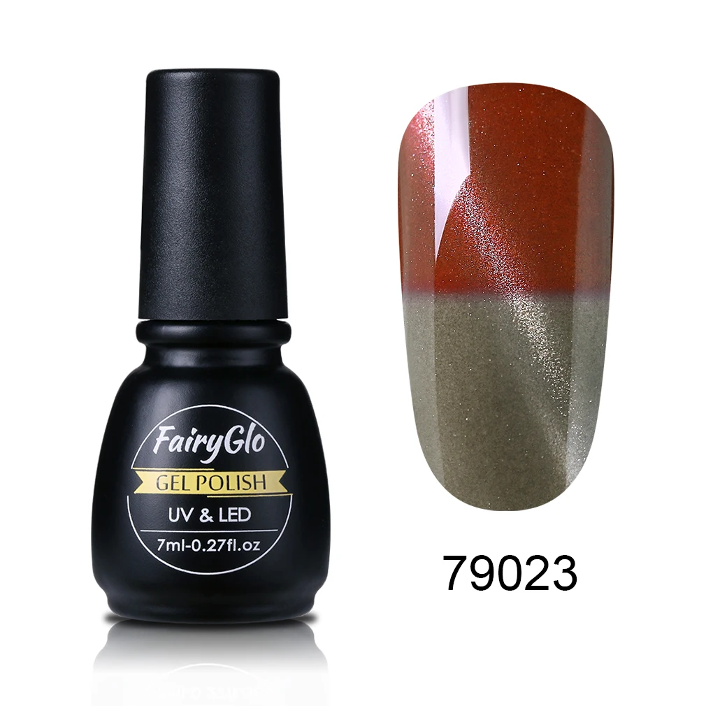 79023 FairyGlo 7 мл 3D Гель-лак «кошачий глаз» меняющий Цвет температуры Магнитный Гель-лак для ногтей маникюрный лак для ногтей Гель-лак - Цвет: 79023