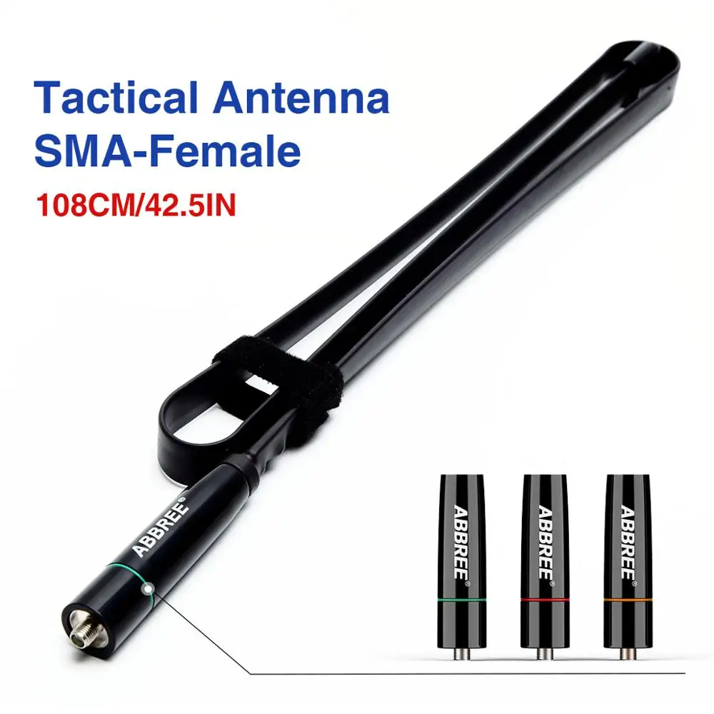 Antena táctica plegable para Baofeng, AR-152C, UV-5R, Ham, UV-82, BF-888S, 144/430Mhz