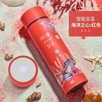 

Hot Cold Water Red Stainless Steel Thermos Cute Stainless Steel Vacuum Flask Kids Thermos Vacuum Sealed Water Bottle New II50BWB
