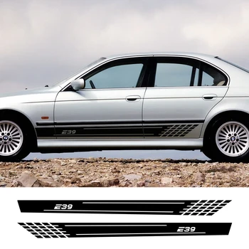 

2PCS Sticker Auto Door Side Reflective Vinyl Film Decal Automobile DIY Decoration Car For BMW E39 Styling Car Tuning Accessories