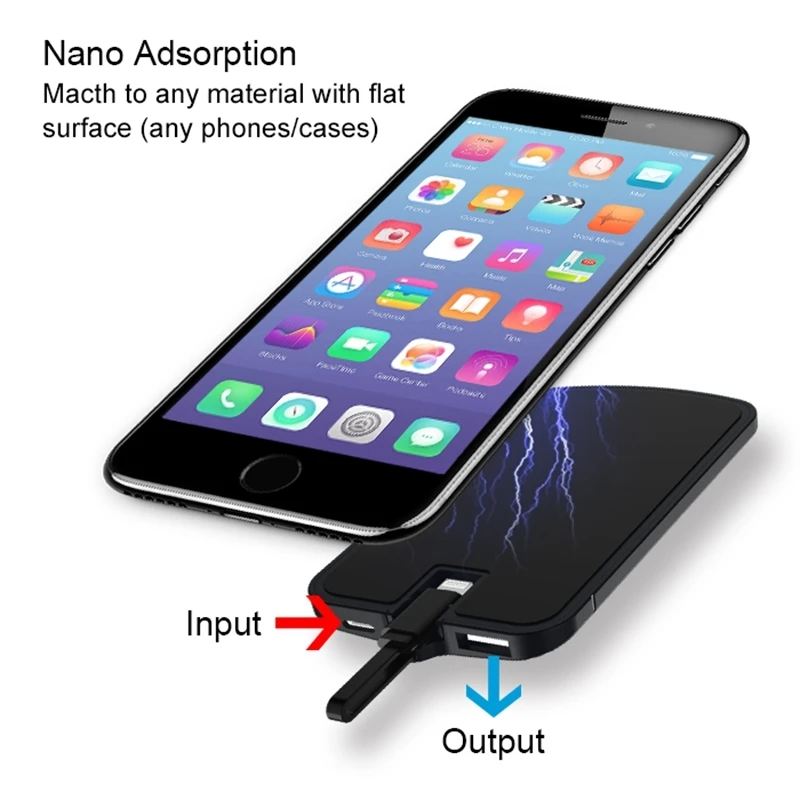 Чехол для iphone 5 5g 5s 5c se 6 6s 7 8 X зарядное устройство чехол для iphone 6 plus 6s plus 7plus 8plus Externa de Celular чехлы
