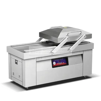 

DZ-600 Double Chambers Vacuum Bag Packing Machine Kitchen Food Sealer Seafood Sealing Packaging Machinery