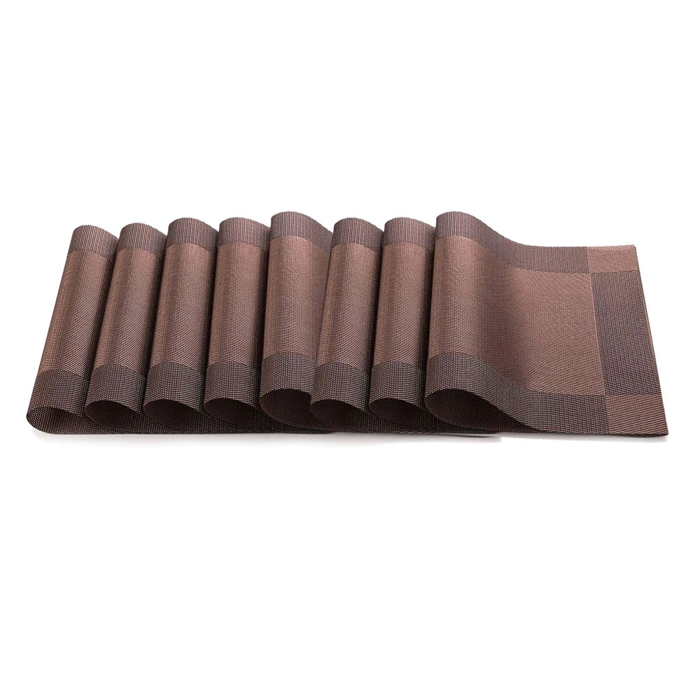8 Pcs Placemat PVC Dining Non-Slip Insulation Plate Pads Bowl Pad Coasters Tablecloth Table Mats Home Decor | Дом и сад