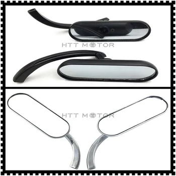 

Aftermarket motorcycle parts Chrome Oval Mirrors For harley yamaha Suzuki Savage Intruder Volusia Gsxr 600 750 1000 1300 BLACK