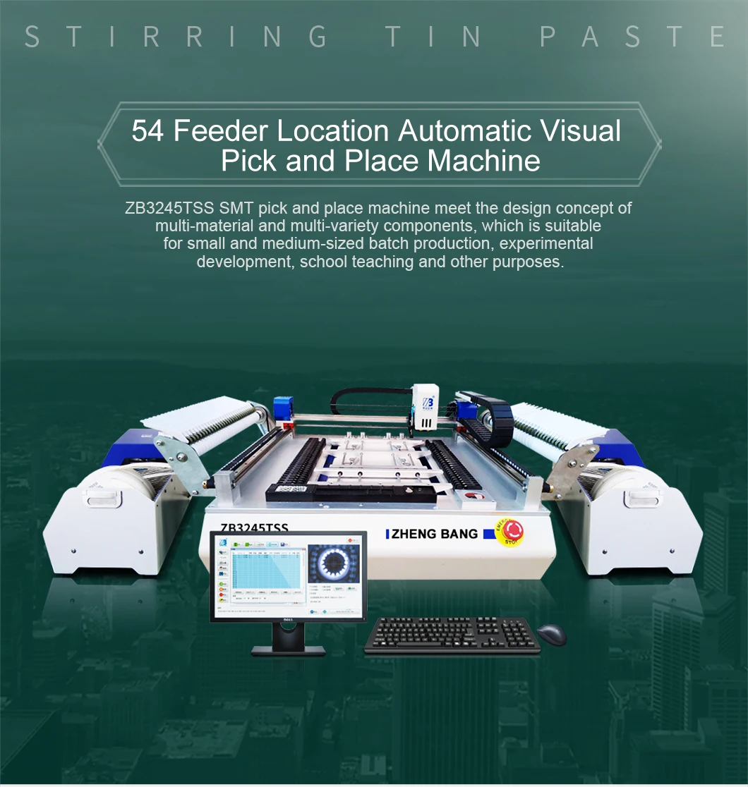 Выбор и место chip монтажный с визуальным простым использованием машина для травления печатных плат/led палочки и место машина
