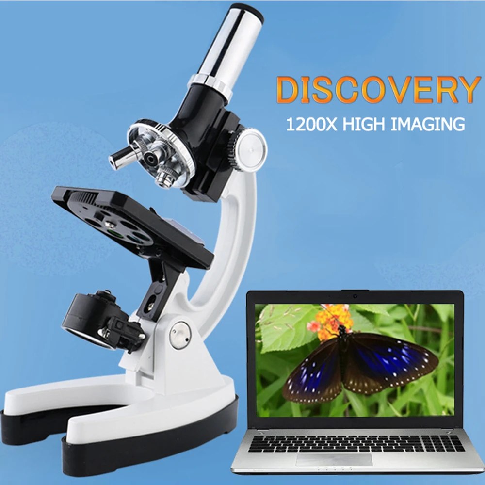 

digital Microscope Set with Accessories Kit 100X-1200X Kids Students Microscope Biology Science Scientific Lab mini Magnifier