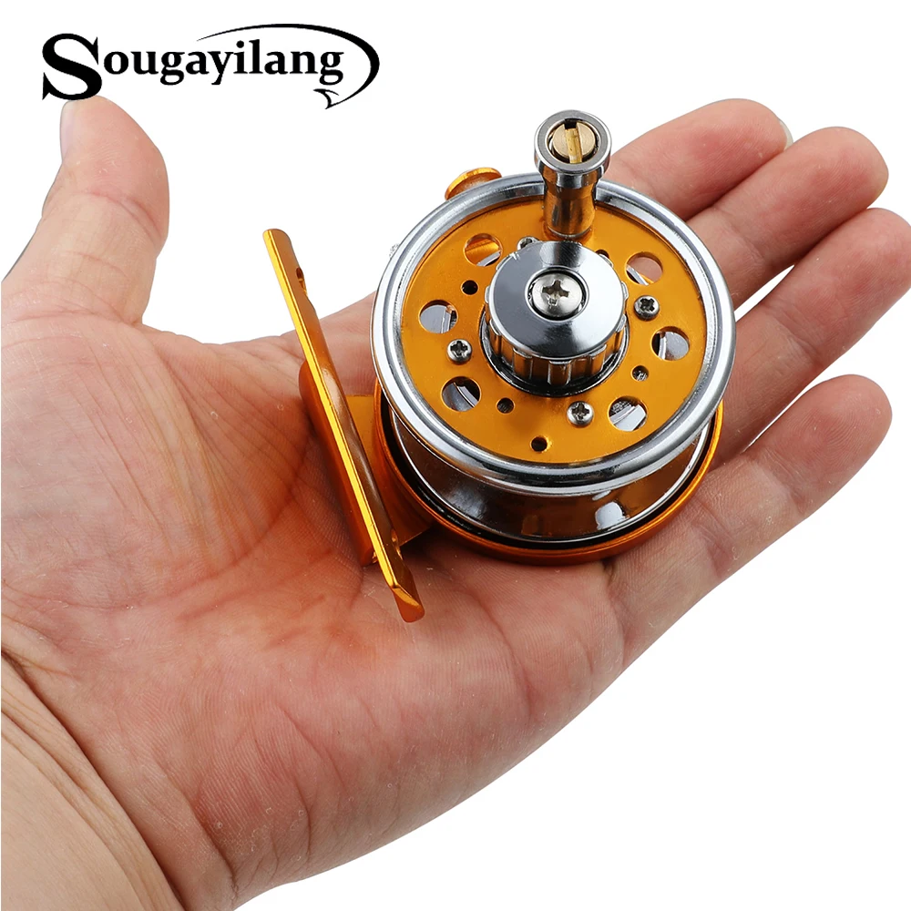 Sougayilang High Quality Ultralight Weight Ice Fishing Reel Portable Raft Ice Spinning Travel Boat Fishing Tackle Gear