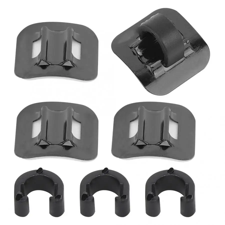 Bicycle Frame Buckle CANSUCC Bicycle Brake 4 Pcs Bike Brake Cable Tube Guide Shifter Adapter Bicycle Frame C Buckle Bike Parts