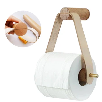 

Restaurant Wall Mount Kitchen Hotel Wooden Sturdy Multipurpose Toilet Bathroom Home Roll Paper Holder Vertical Easy Install