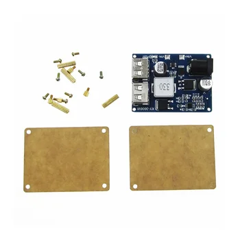 

TZT DC-DC 9V 12V 24V 36V To 5V Step Down Board 5A 4 USB Output Buck Converter Power Supply Module with Aluminum