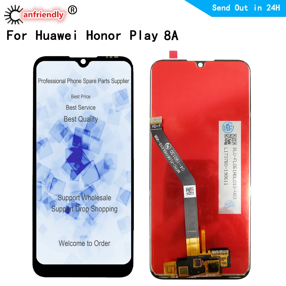 6 09 ''ЖК дисплей для huawei honor 8A pro play JAT L09 L29 AL00 TL00 ЖК Сенсорная панель экран