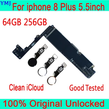

Free iCloud for iphone 8 Plus Motherboard with/without Touch ID,Original unlocked for iphone 8 Plus 8P Mainboard Full Chips