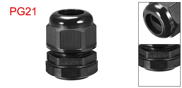 PG21 6mmx14mm 1pcs Uxcell PG16 PG21 PG29 кабельный ввод проволочное отверстие 4 мм x 10 мм 5 мм x 10 мм 5 мм x 19 мм 6 мм x 14 мм ip68водонепроницаемый нейлоновый Соединитель с шайбой черный - Цвет: PG21 6mmx14mm 1pcs