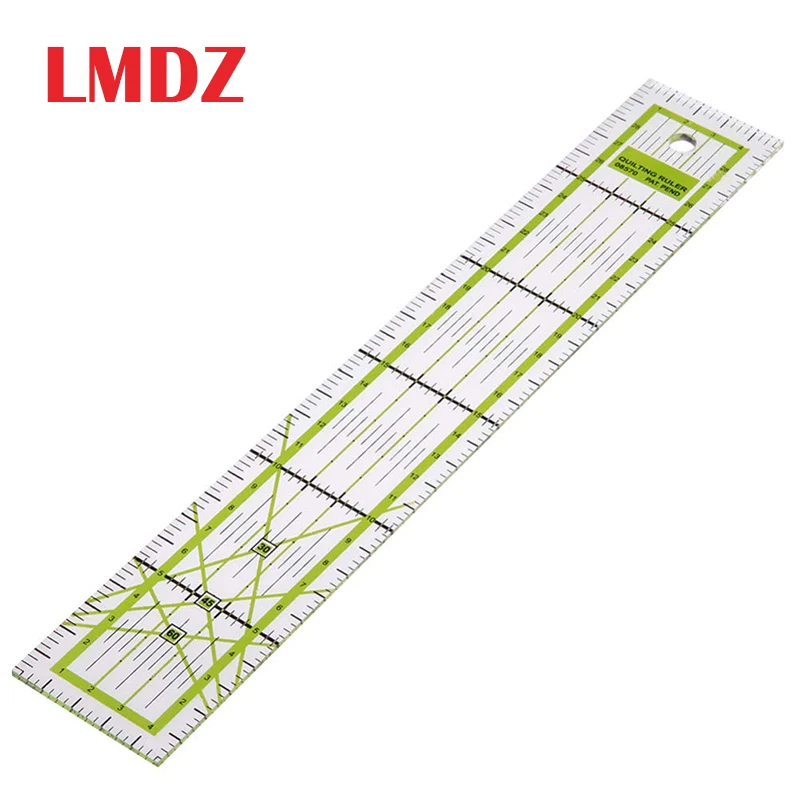 LMDZ 1 шт., 5*30 см, двухцветная линейка, Лоскутная, для ног, для портновского шитья, рукоделие, швейные инструменты, Канцтовары, линейка для рисования