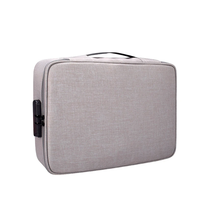 2022 Mutifunction Bag For 13.3inch Laptop Large Capacity Document Storage With Lock Big 6 Layers Portfolio Holder Box |