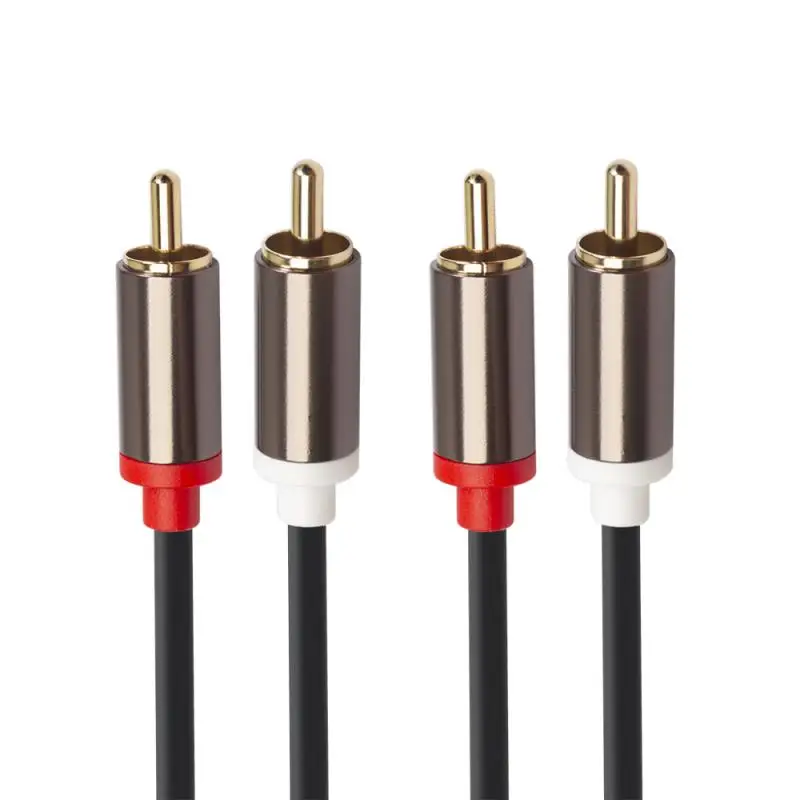 Аудиокабель штырь-штырь позолоченный кабель RCA для домашнего кинотеатра DVD ТВ CD