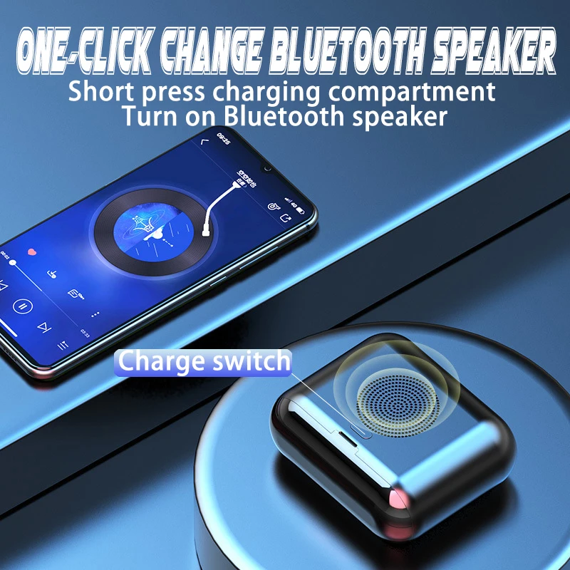 Фото Беспроводная гарнитура TWS с двумя микрофонами bluetooth колонка 5 0 Автоматическое Беспроводная гарнитура TWS с двумя микрофонами bluetooth колонка 5 0 Автоматическое