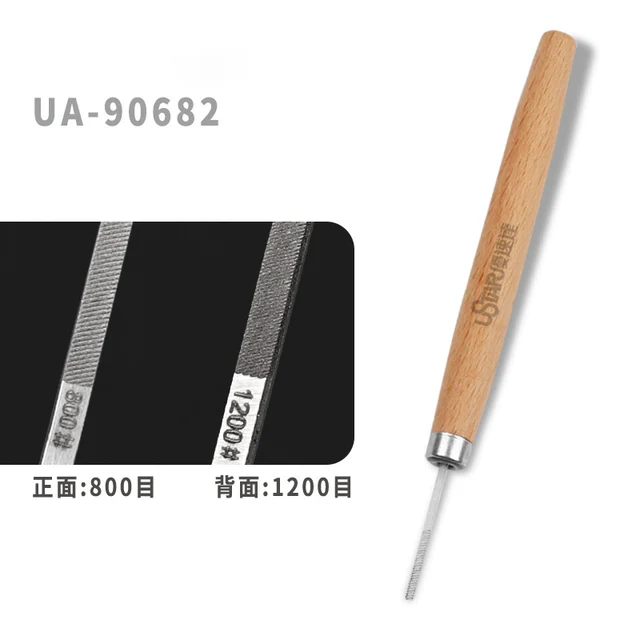 USTAR Diamond File Blade Double Faced Gap Sanding Gundam Diorama Model DIY Tool Narrow Flat Polished File 3