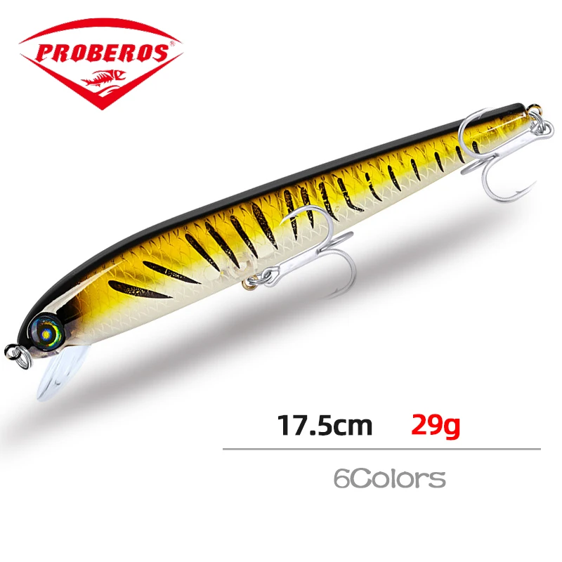 PRO BEROS Japanischen Tiefe 1,5-4m Minnow Angeln Lockt Schwimm Harten Köder 17,5 cm 29g Künstliche Wobbler crankbait Angelgerät