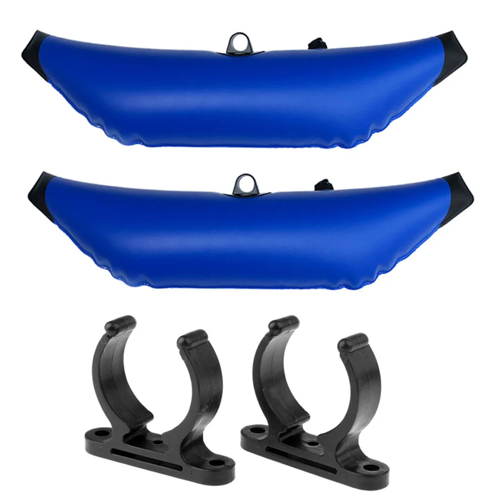 

Perfeclan 2pcs Kayak/Canoe Inflatable Outrigger Stabilizer &2x Paddle Clip