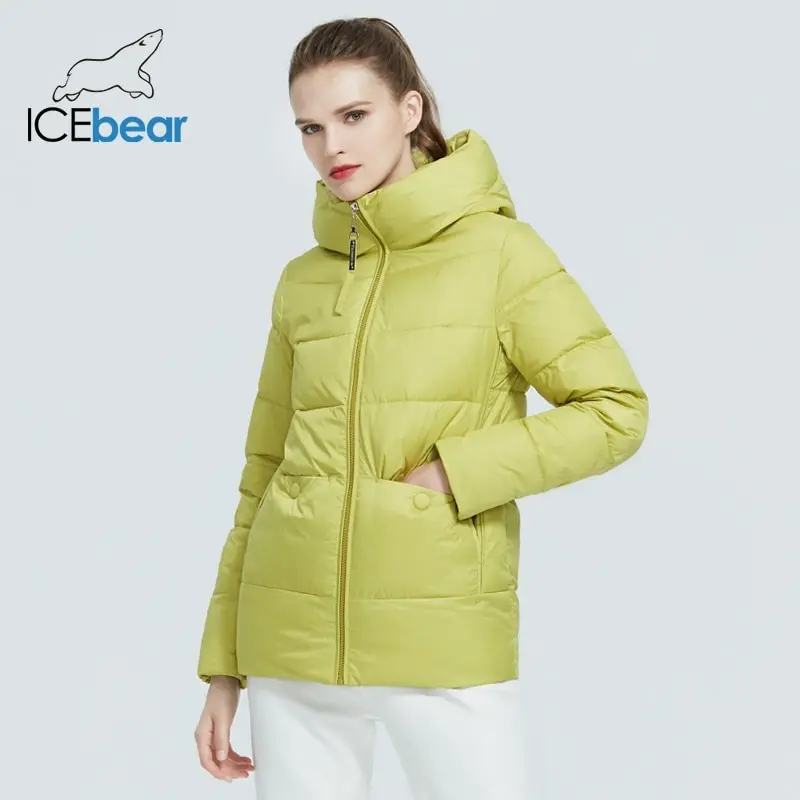 Icebear 2020 новых женщин куртка с капюшоном высокого качества случайные зима толстый