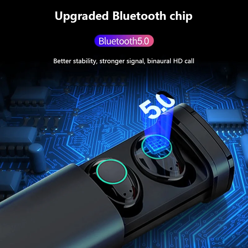 Tongdaytech X23 TWS Bluetooth наушники Fone De Ouvido IPX5 Auriculares беспроводные наушники сенсорное управление с зарядным устройством 800 мАч