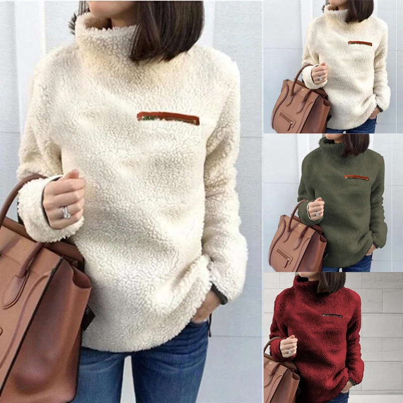 fluffy fleece sweatshirt