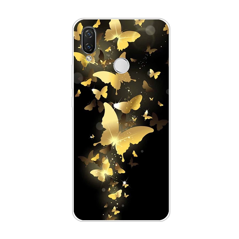 Тёмно-синий Силиконовый чехол для huawei nova 3 3i 3e Чехлы мягкие из кожи TPU чехол для nova 3 nova 3i INE-LX2 INE-LX9 funda задняя крышка Coque чехол-бампер - Цвет: Тёмно-синий